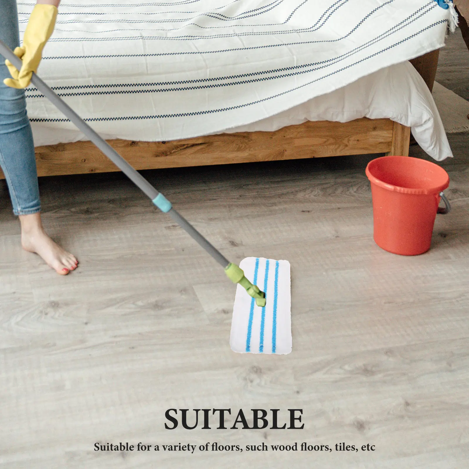 

5 Pcs Mops Attachments Commercial Cleaning Supplies Kitchen Tools Heads Replacement Industrial