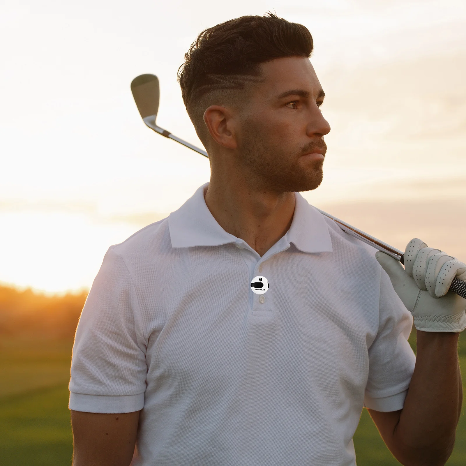 قبعة جولف صغيرة محمولة بمشبك عداد النتيجة، تصميم عملي من البلاستيك الفاخر، عداد النقر الأبيض #6