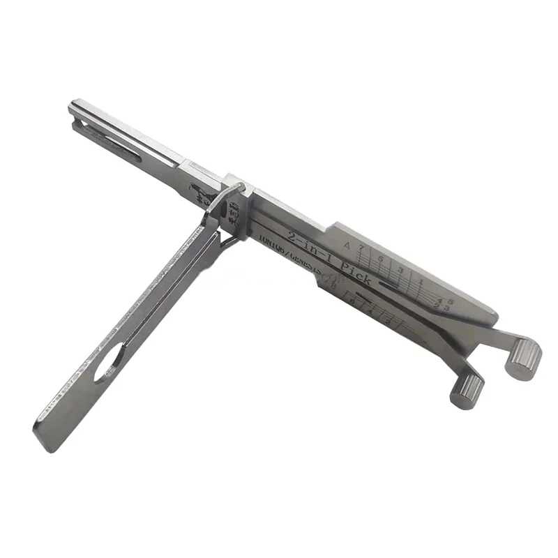 Lishi 2 in 1 K9 V.4/IONIQ6/GENESIS Slotenmaker Decoder Ontsteking Auto Deur Opener voor Kia K9 Equus Modellen Verticale Frezen Origineel