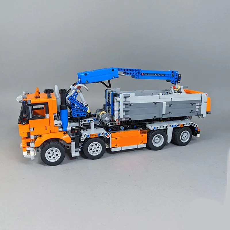 1858PCS 도시 엔지니어링 롤오프 트럭 모델 기술 빌딩 블록 크리 에이 티브 교육 어린이 장난감 선물 Moc-42128