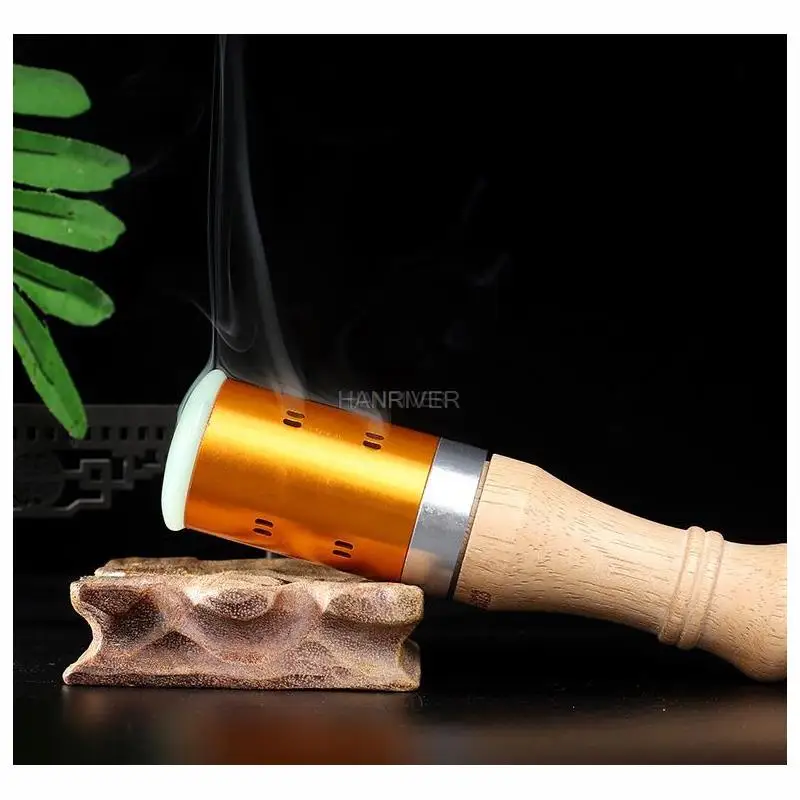 Scrollable Body Meridian Warm Moxibustion Rods Jade Moxibustion Massage Moxa Stick Set Eye Face Ears Health Care Pain Relief