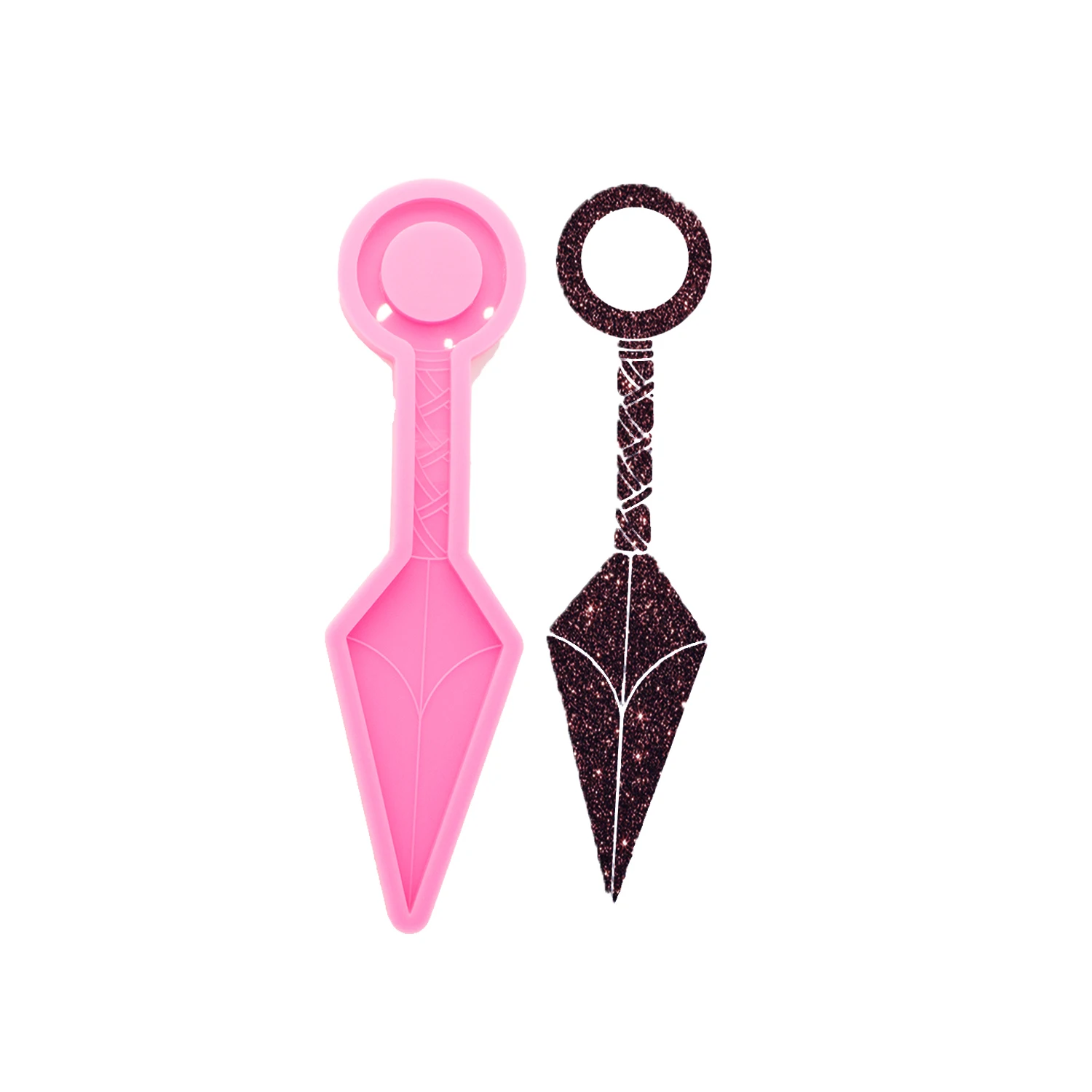 Mini Sword Silicone Mold Epoxy Resin Casting Mold for DIY Keychain Pendant Earring Charm Soap Candle Plaster Craft