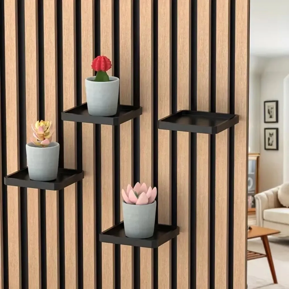 Plant Container Accessories Sound Insulation Board Rack Houseplants Plant Hangers Heavy-duty Floating Bracket No Screws