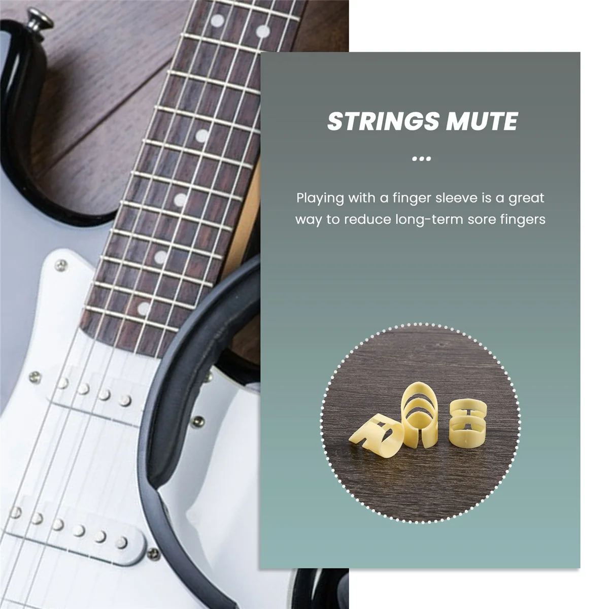 AA85 3 Pcs Guitar Picks Electric Acoustic Guitar Ukulele Index Finger Picks Pick Guitar Stringed Instrument Part Accessories L
