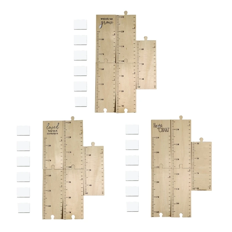 448B 1Set Kids Height Growth Chart Ruler Wall Meter Children Bedroom Dormitory Party
