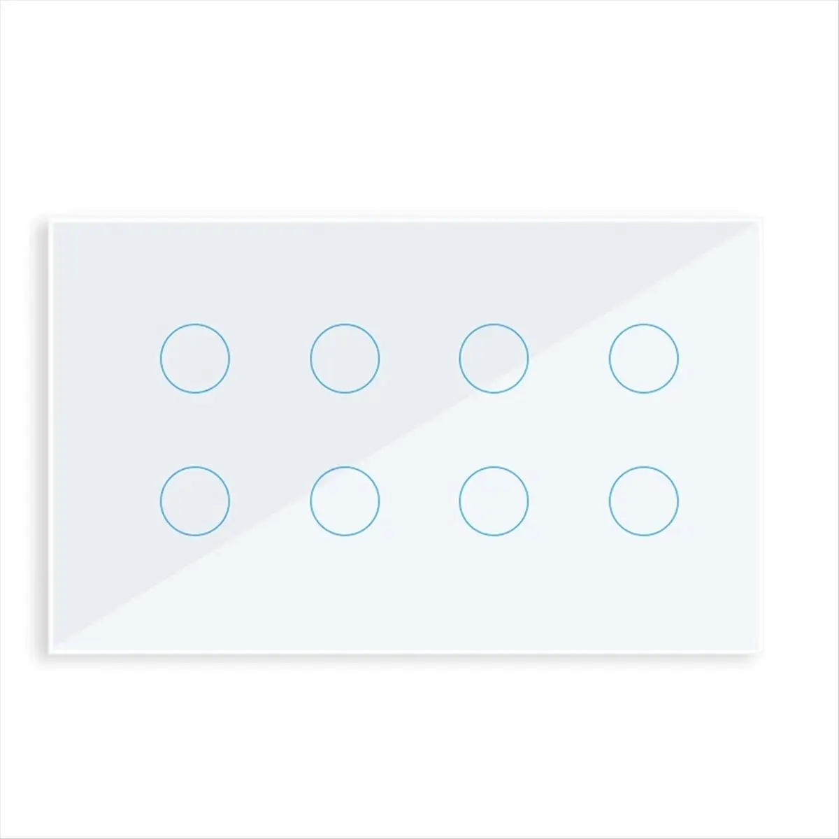 * A02R WIFI Smart Touch Light interrupteur mural interrupteur panneau de verre 10 Gang Tuya vie intelligente pour Alexa Google Home blanc