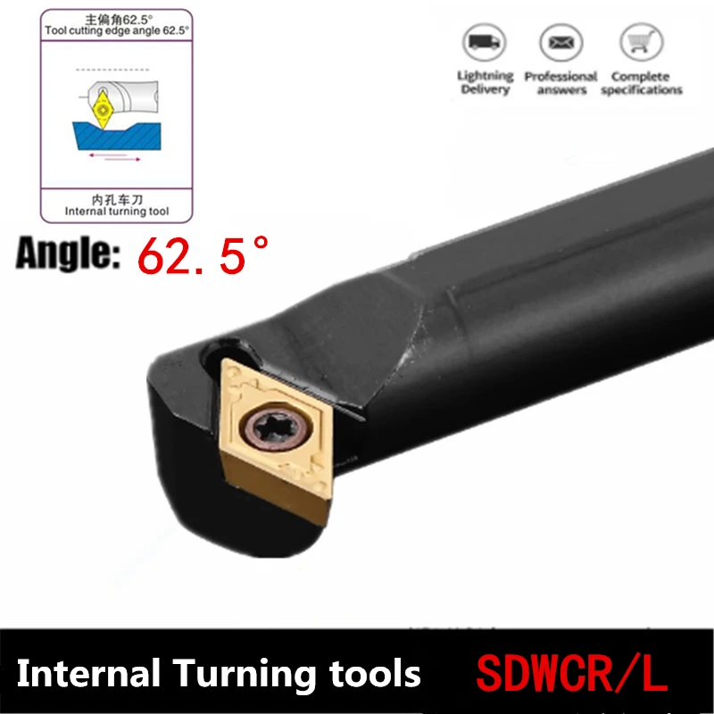 Internal Turning Tools Cutting Bar S10K-SDWCR07 S16Q-SDWCR07 S25S-SDWCR11 Lathe Cutter DCMT Carbide inserts CNC Holder Tool