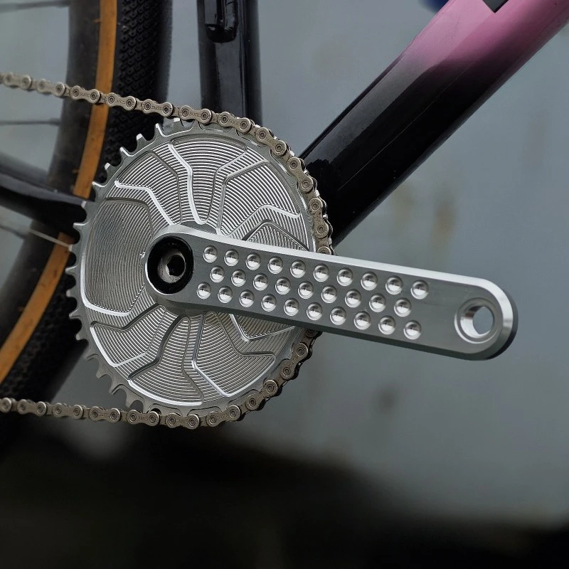 

EVOSID road car crank set 160/165/170mm gravel car CNC tooth plate GXP three nails hollow integrated