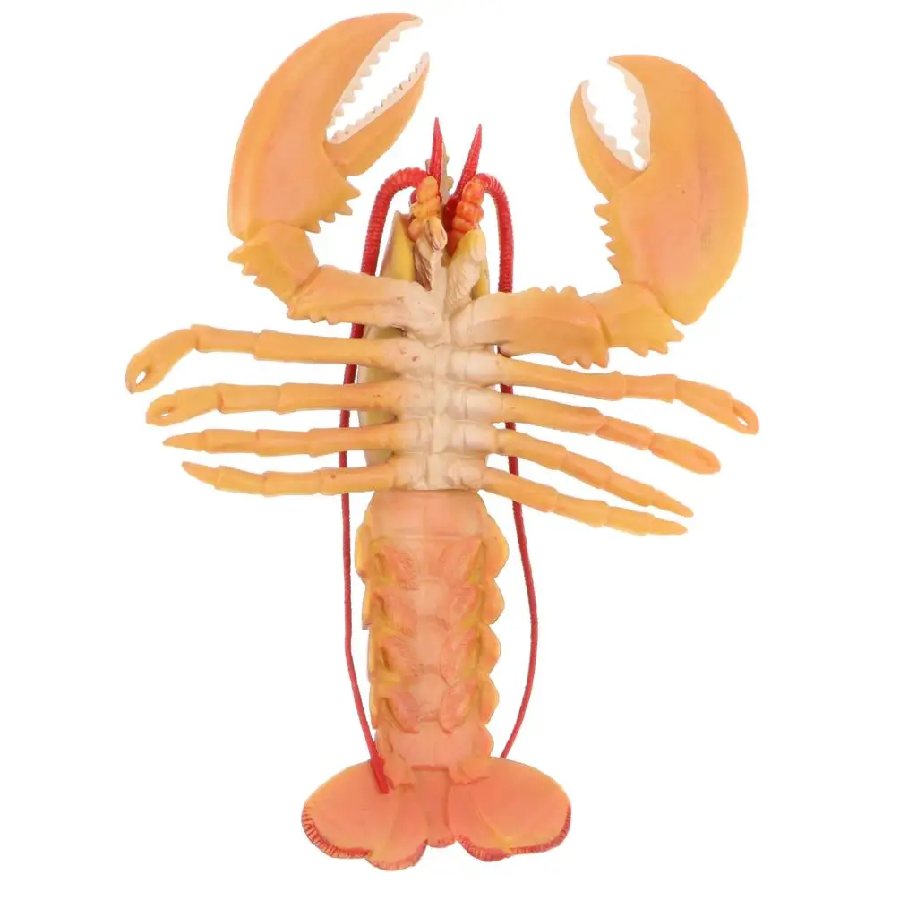 Lobster Model Figures Plastic Animal Figurines Realistic Sea Animals Toys Collectible for Kids Educational Toy Home Desk