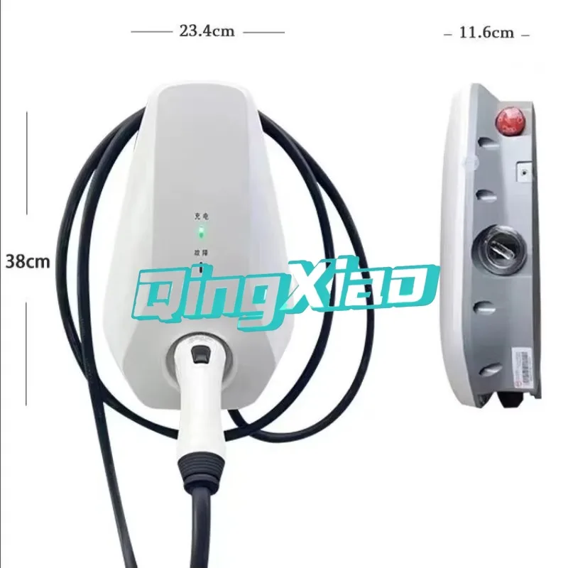 Original New 7KW 32A Home Ev Charger Universal Fast Charging Station Wall Mounted For All Electric Vehicles Type 2 Smart Display