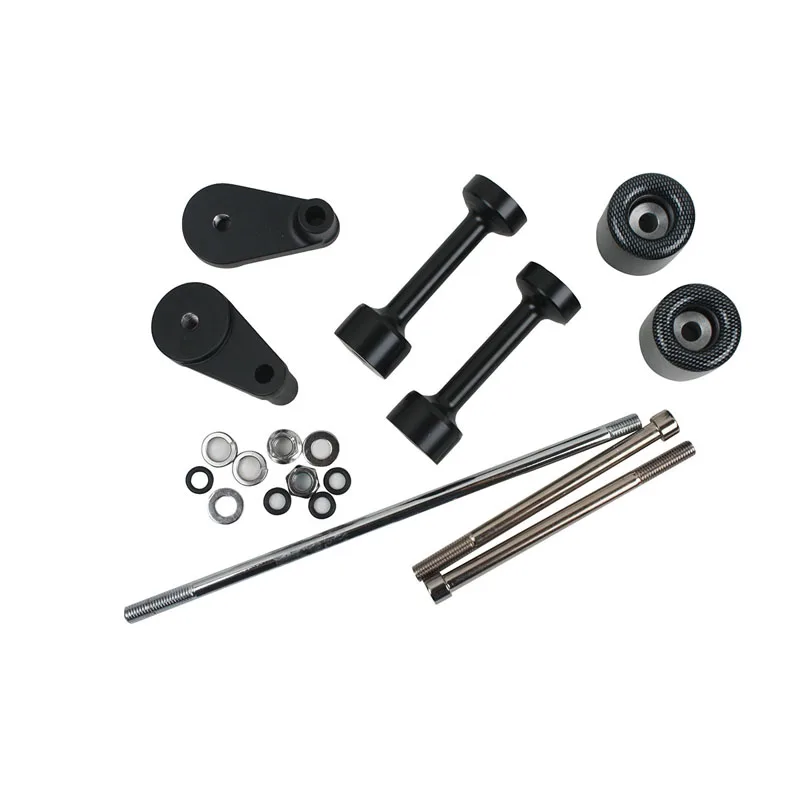 Carbon For  Ninja 250 EX250 250R No Cut Frame Slider Crash Pads Falling Protector 2008-2012