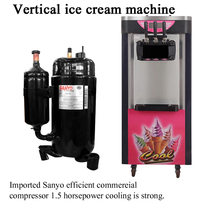 Soft Serve Ice Cream Machine- Mix It In Ice Cream Maker for Frozen Yogurt, Sorbet, Gelato, Drinks 1.5 Quart