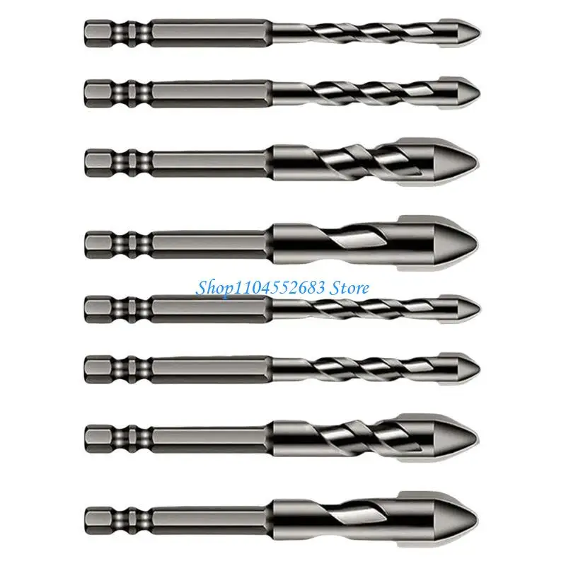 

Y6GD 8Pcs High-Strength Eccentric Twist Drill Bit Sets Metal Twist Drill Bits