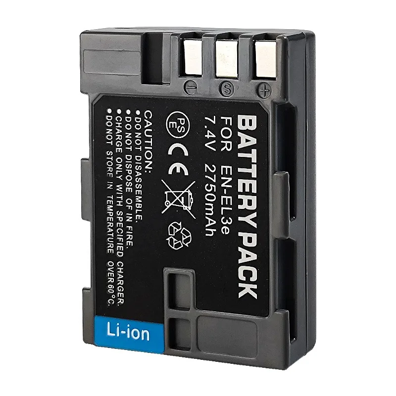2750mAh EN-EL3E استبدال البطارية لنيكون D300S D90 D700 D300 D80 D200 D50 D70S DSLR كاميرا فك تشفير كامل