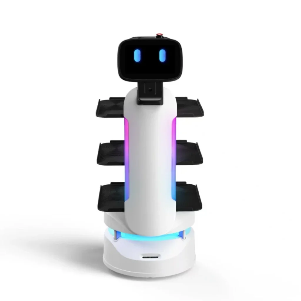 Supermarket Restaurant Waiter Robot Labor-Saving Commercial Delivery Robot for Food Serving Customer Service Delivery Robot