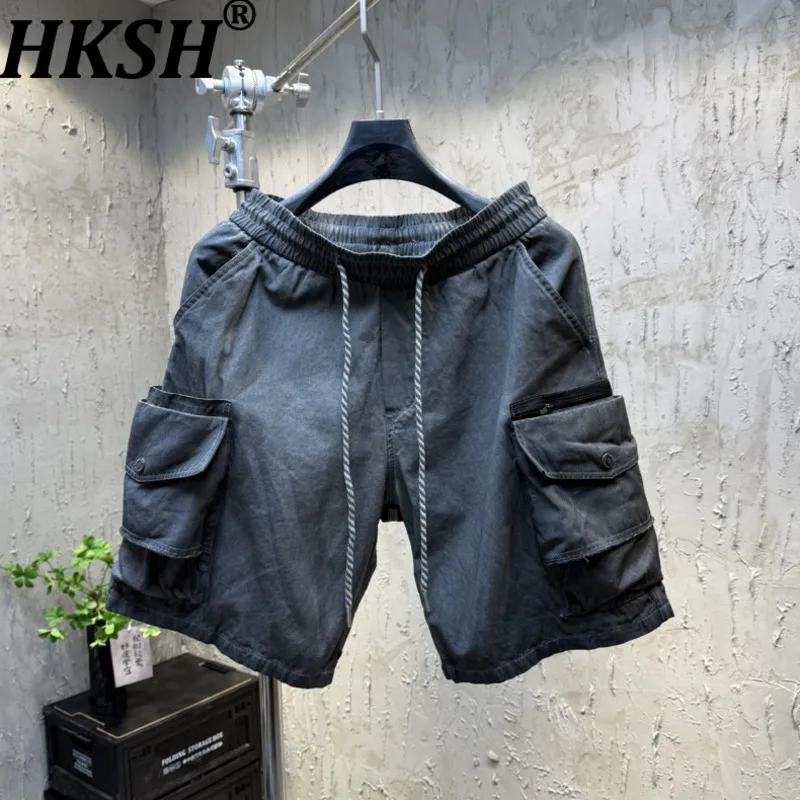 HKSH 2026 Spring Summer New Men's Tide Vintage Casual Shorts Fashion Versatile Loose Fit Stylish Trendy Chic Ins Capris HK22521