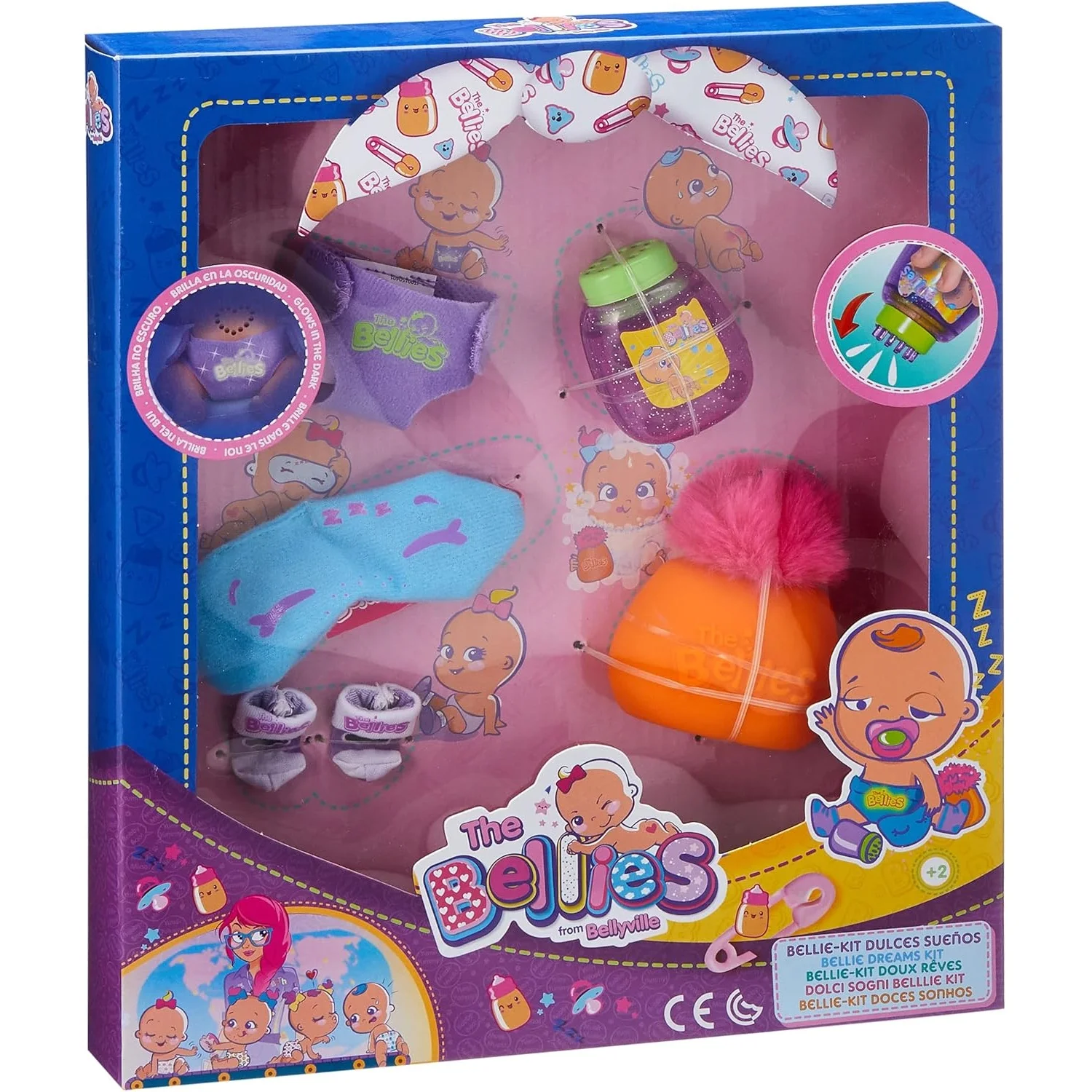 The Bellies – Bellie, Sweet Dream Kit, Sleeping Accessories, Original Famosa The Bellies From Bellyville Toys Kids Surprise Gft