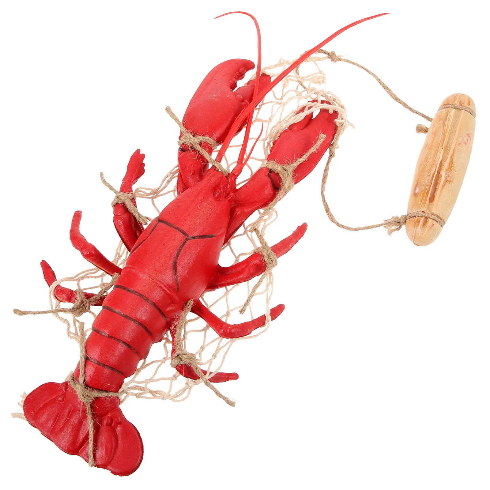 Nautical Lobster Wall Art Decor Marine Style Wooden Plastic Cloth Living Room Beach Coastal Wall Decorations Ocean Theme Home