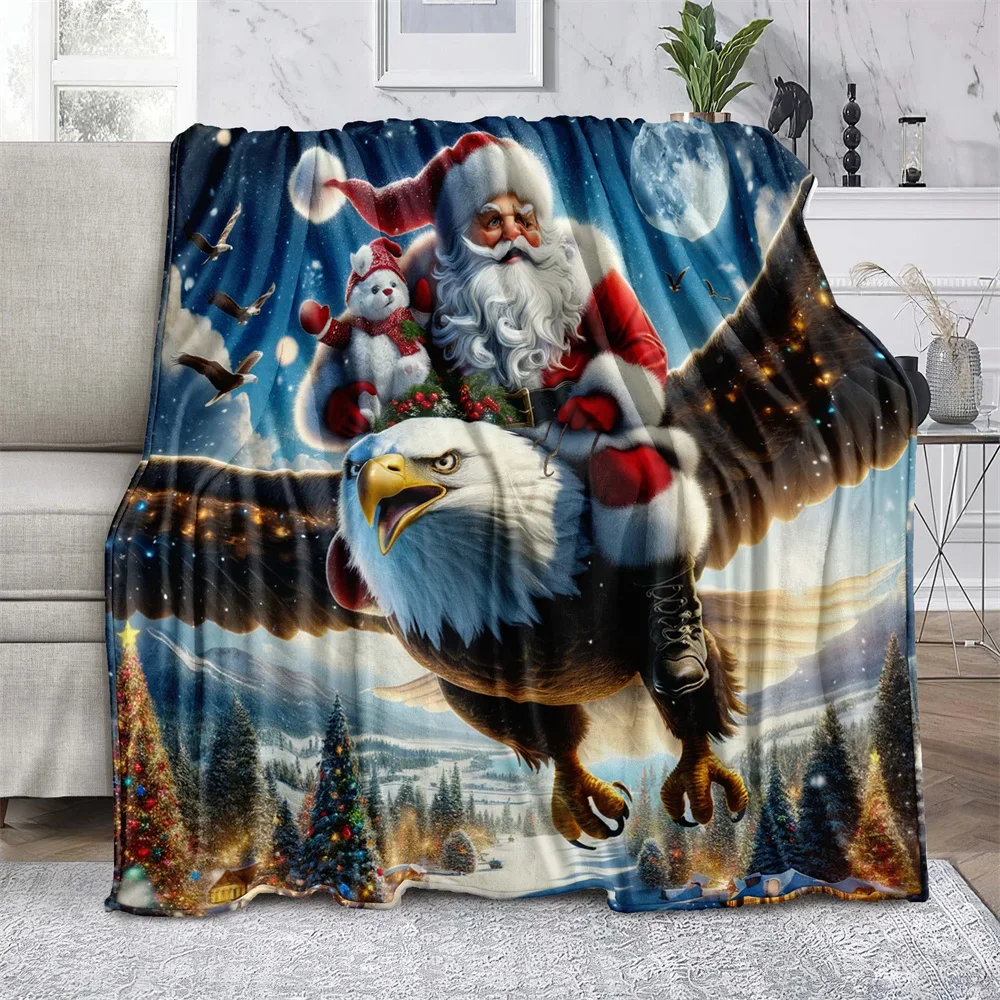 Soar High with Eagle Adventure Design Soft Microfiber Throw Blanket – Cozy for Bed, Sofa, Camping, Winter Warmth & Decor