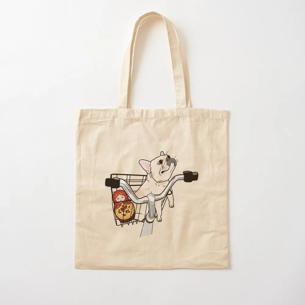 ماتيلدا the Frenchie Tote Bag sacs de Shopping Eco Bag حقائب سيدة حقيبة تسوق قابلة لإعادة الاستخدام #2