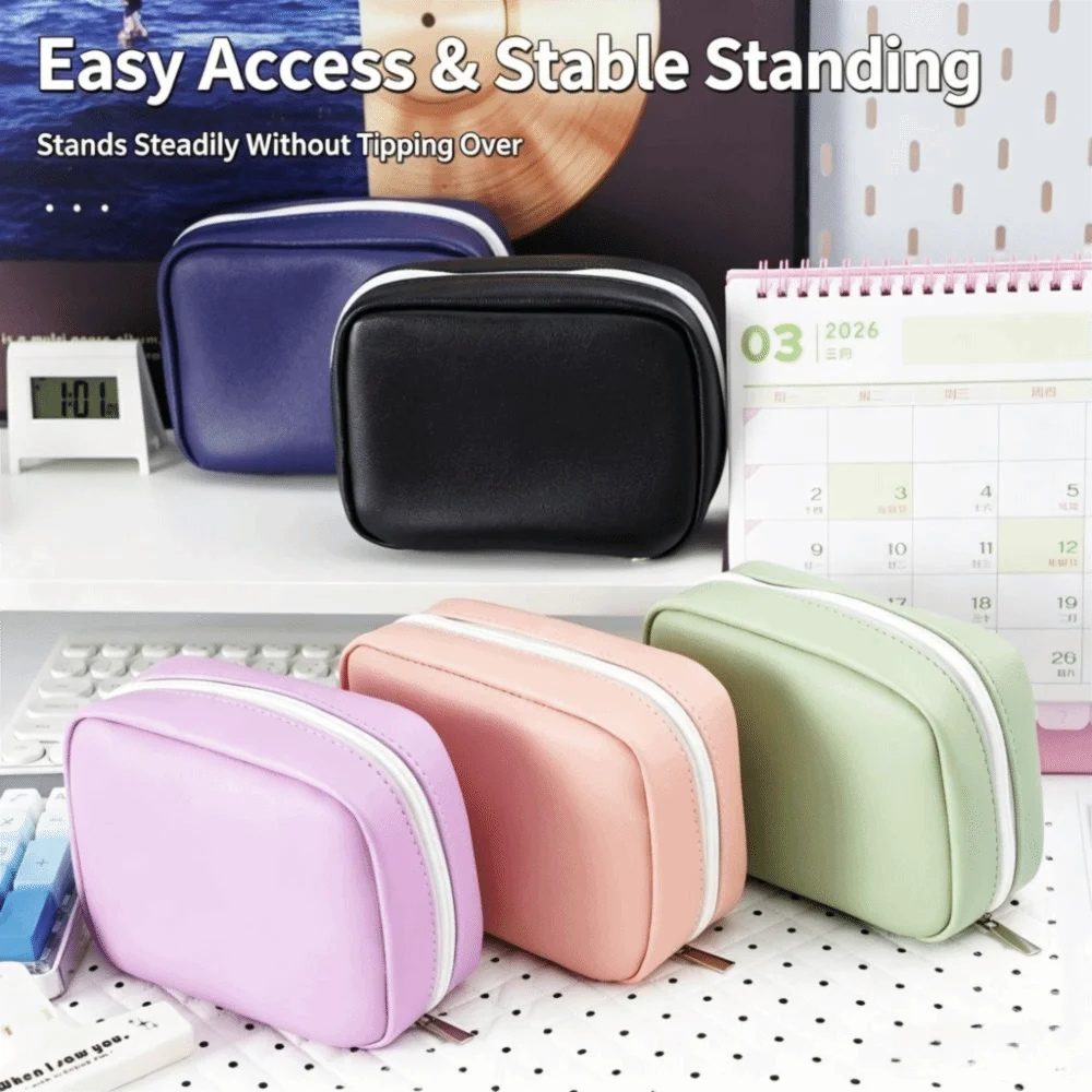 7/14PCS BPA-Free Weekly Pill Organizer Waterproof Zipper Design Medicine Pouch Set Color Coded Reusable Pill Pouch Set view 2