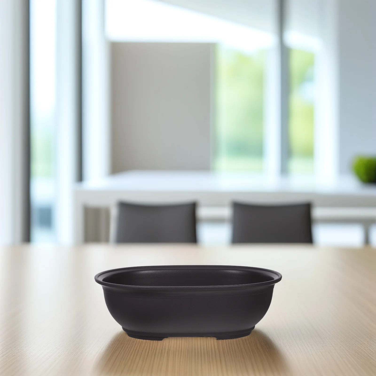 

Plants Oval Pot Flower Planter Bonsai Starter Pots for Indoor Dark Brown Flowerpot Plastic Outdoor