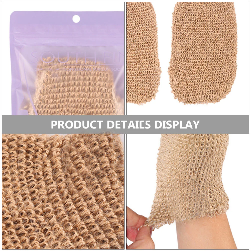 Ramie Jute Bath Scrub Gloves Bath Shower Sauna Scrubber Gloves Shower Scrubber Body