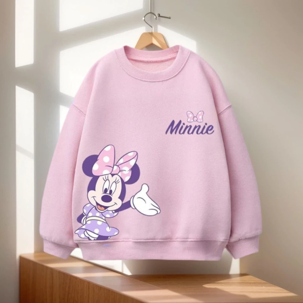 

Children's Pink Disney Sweatshirts Minnie Donald And Daisy Styles Baby Clothing Girls Garments Children Clothing Kid's Costume