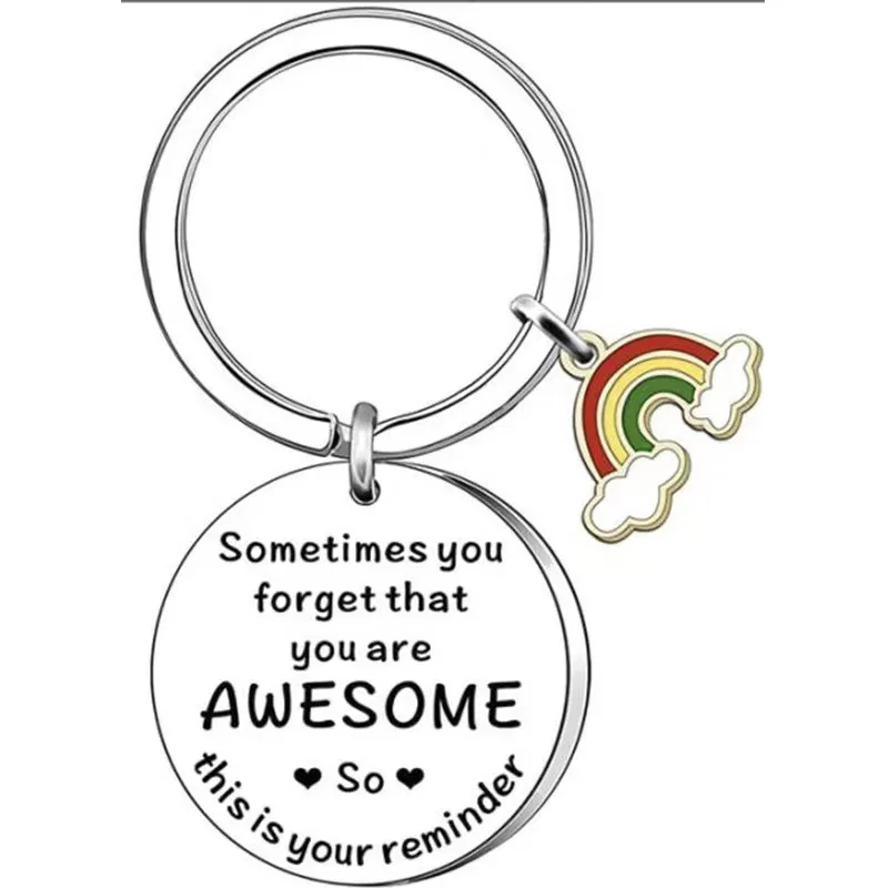 may you be proud Rainbow Keychain Stainless Steel Jewelry Gift  YLQ10404