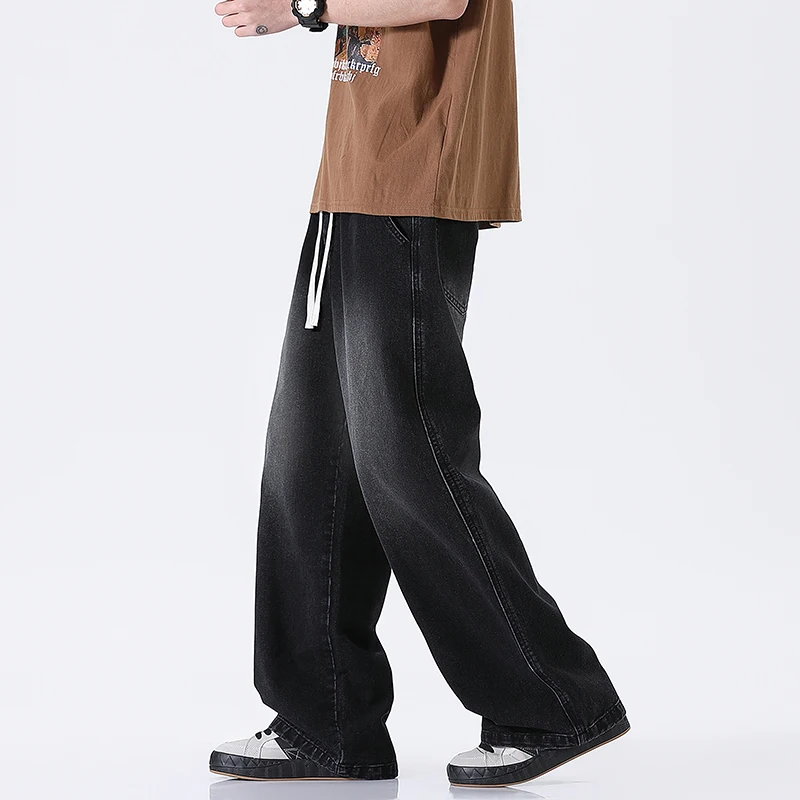 

2025 New Autumn Winter Loose Retro Street Casual Jeans Fashion Brand Stretch Commuter Shopping Straight Casual Pants