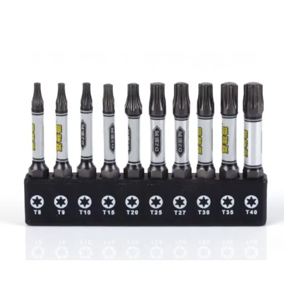 1/4 Inch Magnetic Screwdriver Bit Set Torx Hexagonal Cross Head Impact Drill Batch Head Tamper Proof for E-commerce SEO
