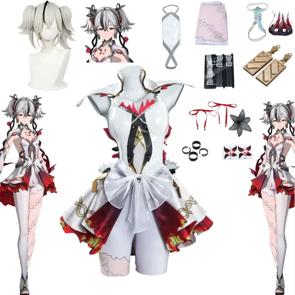 

Anime Wuthering Waves Cosplay Costumes, 2D Anime Wigs, Game Characters, Half Skirts, Costume Sets, Halloween Cosplay Suit