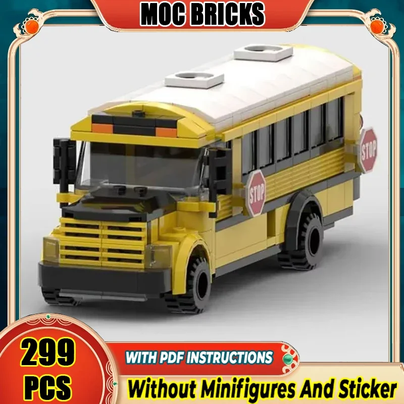

Moc Building Bricks City Public Car Школьный автобус Модель Технология Модульные блоки Подарок Рождественский автомобиль Игрушечные наборы DIY Сборка