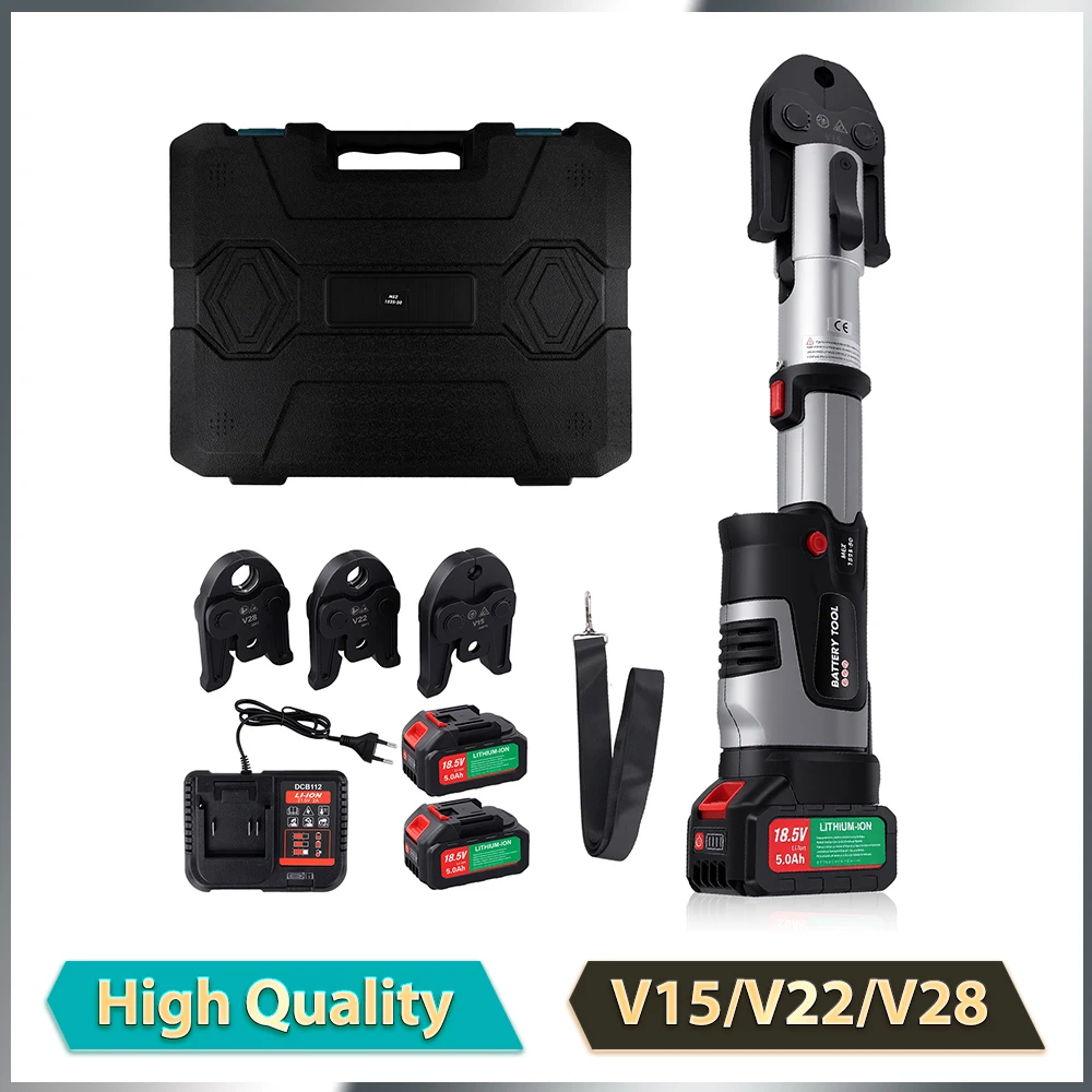 Podofo Elektrische Pijp Crimping Tool voor U16/20/25/32mm TH16/20/25/26/32mm V12/15/18/22/28 Koperen Buizen Roestvrijstalen Buizen
