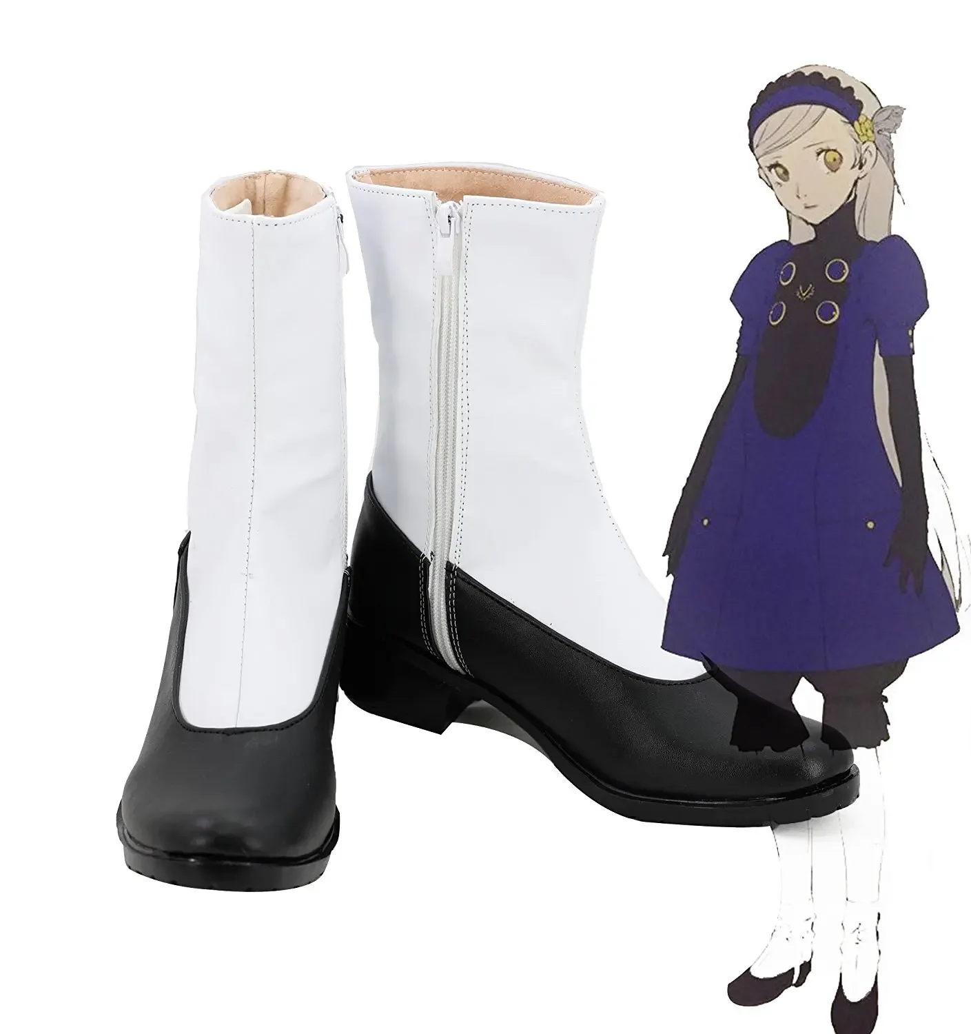 P5 Persona 5 Lavenza Cosplay scarpe stivali su misura