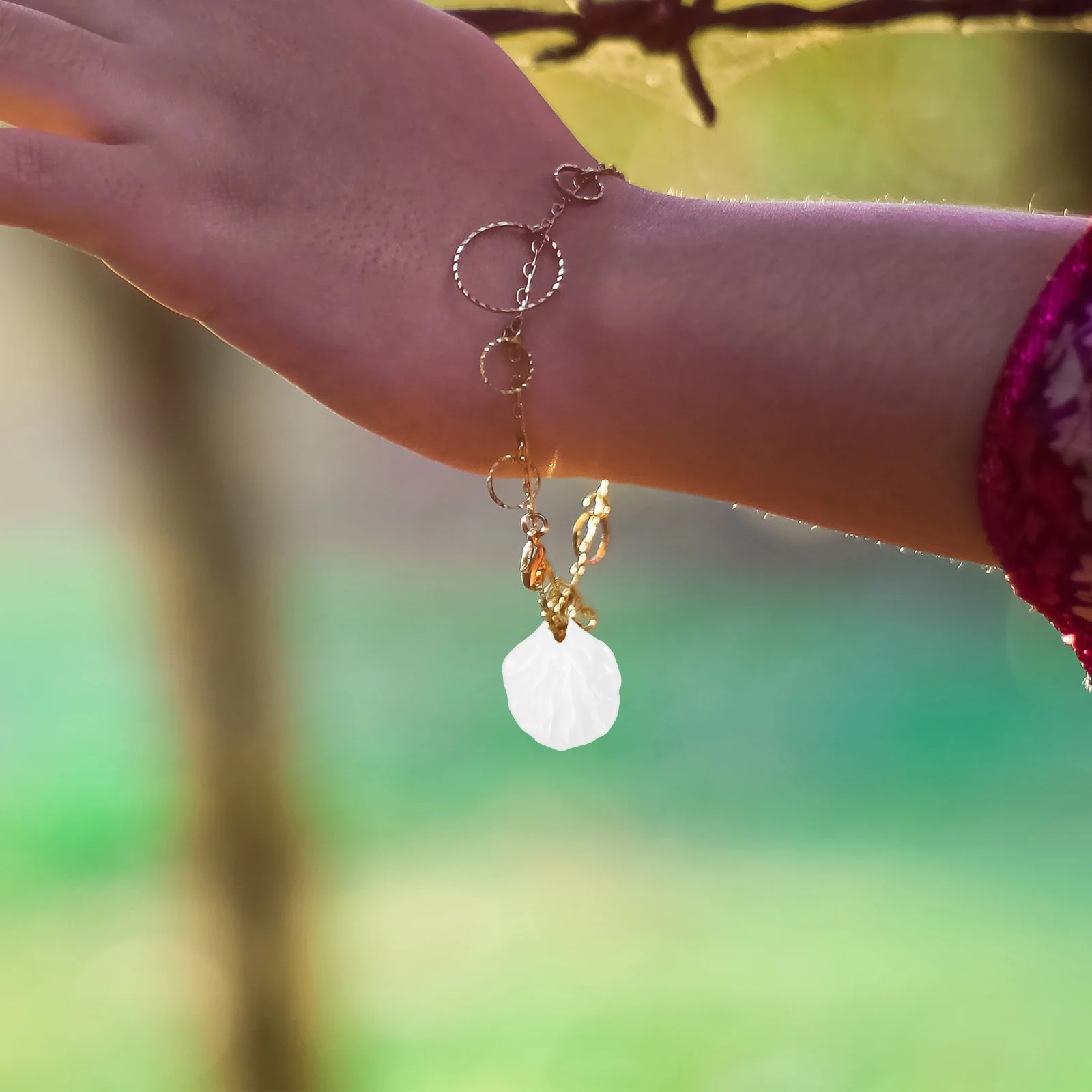 100 قطعة كأس زهرة الأكريليك اكسسوارات دائم مجوهرات سحر ل عقد دي اي واي سوار المفاتيح سحر المجوهرات