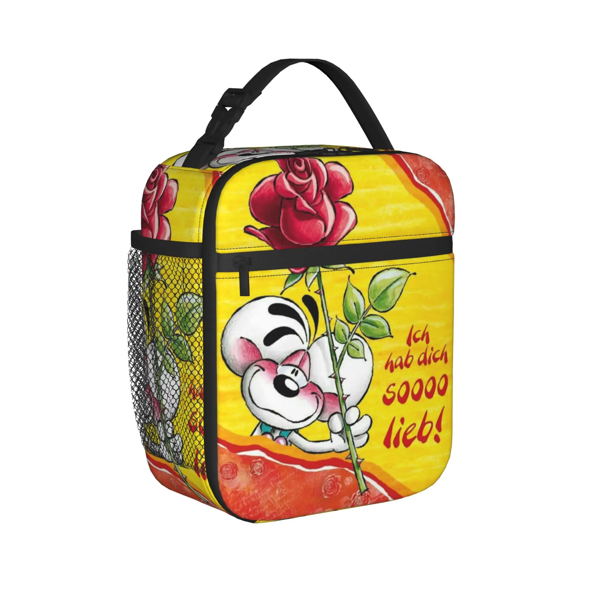 Diddl mouse Thermal Insulated Lunch Bags for Office  Reusable Bento Box Men Women Cooler Thermal Lunch Boxes