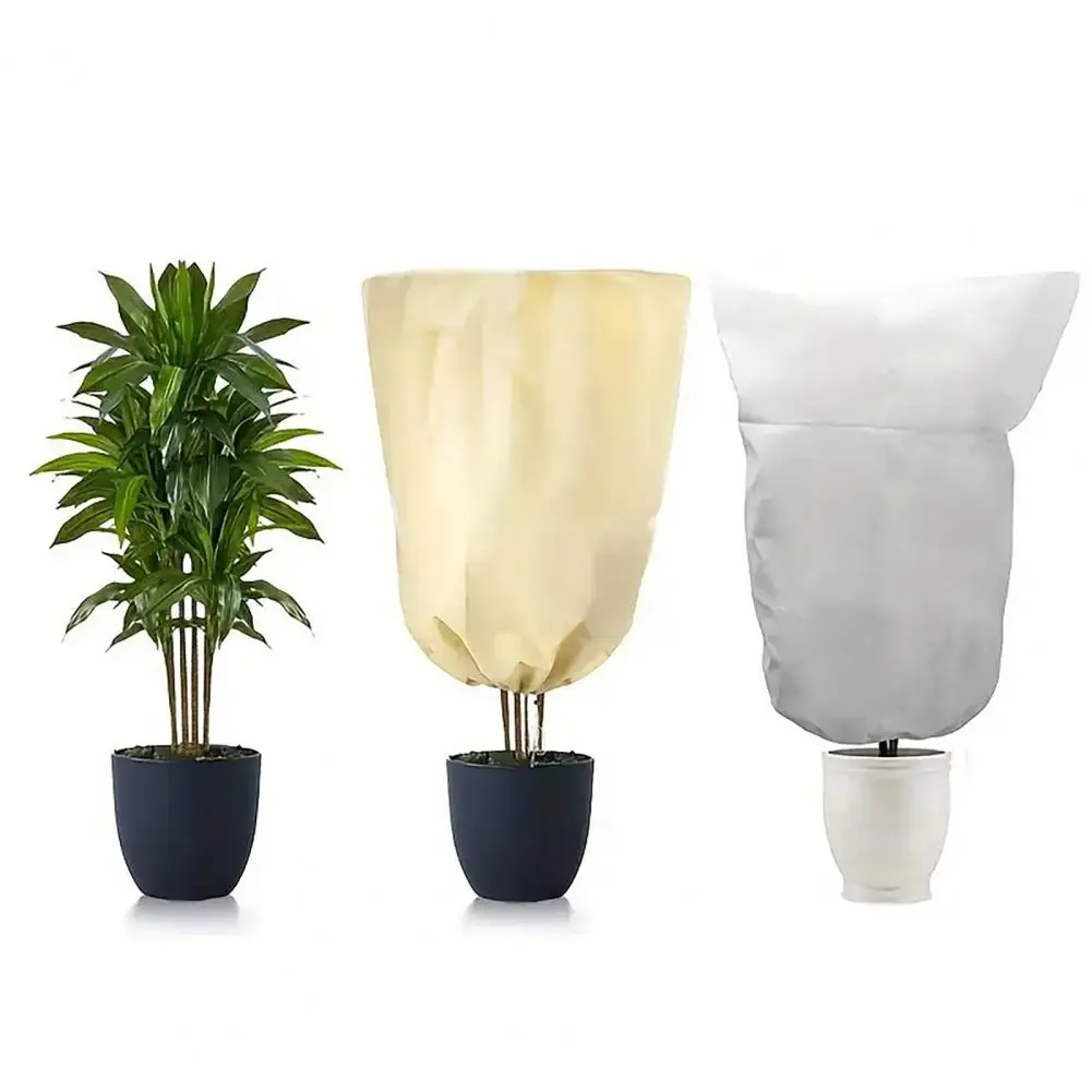 Plant Cover for Frost Protection Breathable Plant Anti-freeze Cover Plant Freeze Protection Cover with Zipper for Outdoor