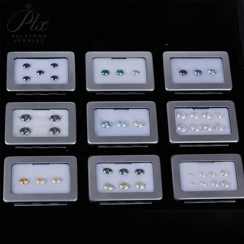 0,3-10CT Moissanit-Stein Ovaler Brillantschliff Mehrfarbig VVS1 Reinheit DIY-Zubehör ​ Fabrikverkauf: Diamanttester – Detail 6