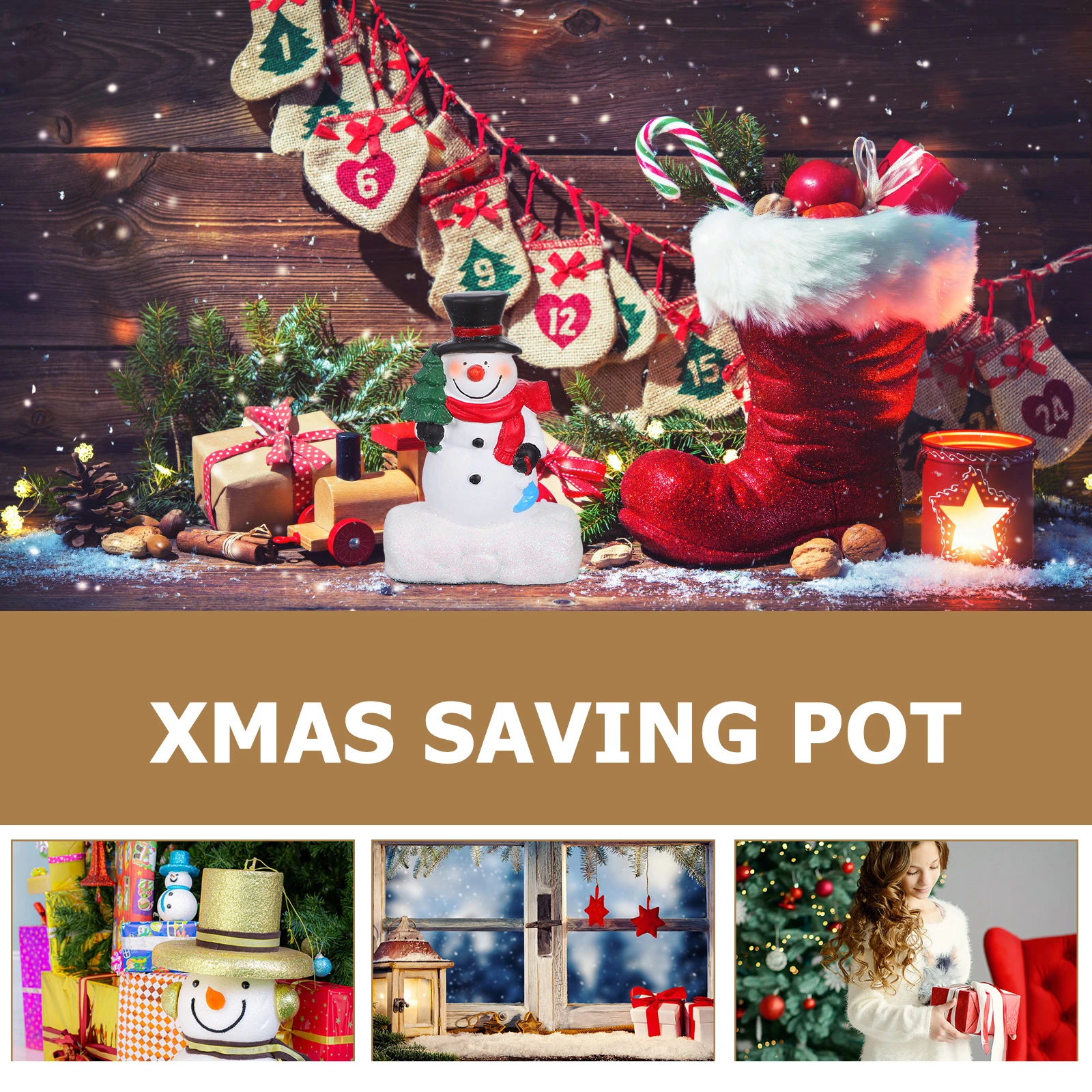 

Resin Snowman Figurines Mini Christmas Decor Indoor Winter Holiday Centerpiece Ornaments Fairy Garden Decorations