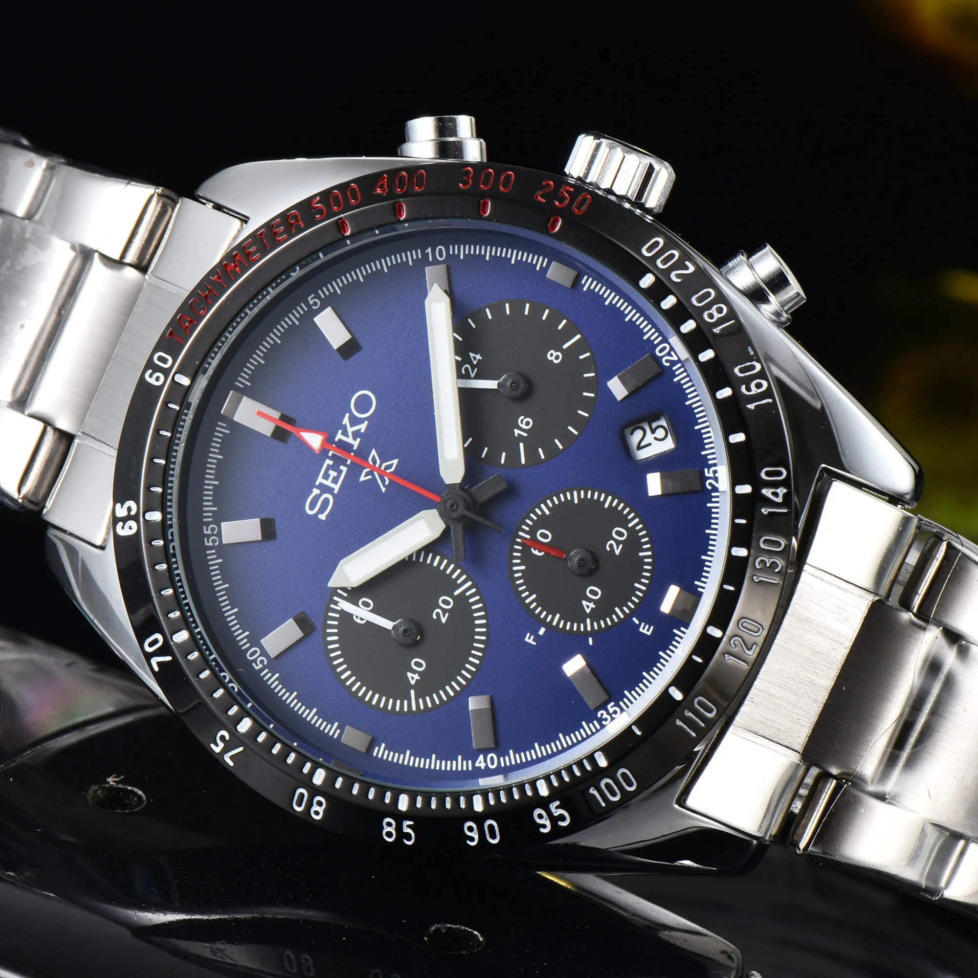 ساعة رياضية سايكو للرجال ، حركة كوارتز راقية ، حياة من الفولاذ المقاوم للصدأ ، حزام حافظة مقاوم للماء ، سلسلة بروسبكس ، غير أصلية