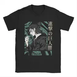 Humorous Humanity's Last Hope Eren Jeager Yeager AOT Anime T-Shirts Men 100% Cotton T Shirts Short Sleeve Tee Shirt Plus Size