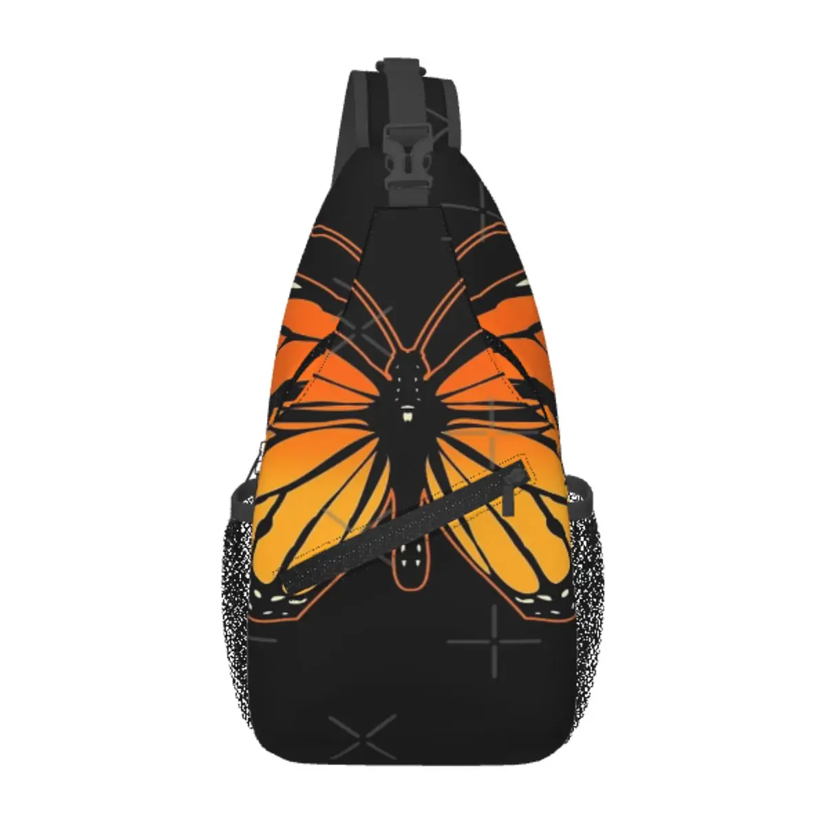 Monarch Butterfly Chest Bag, Tecido De Poliéster Na Moda, Nice Daily Gift, Customizável