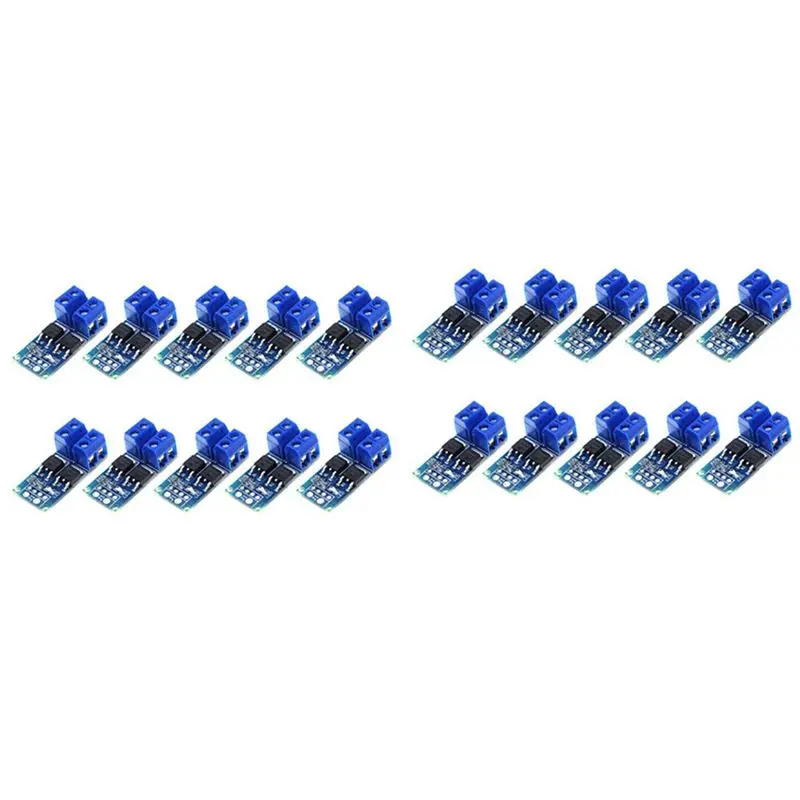 RMWIN-20PCS DC 5V-36V 15A(Max 30A) MOSFET MOS FET Trigger Switch Driver Module 0-20Khz PWM Regulator Control Panel