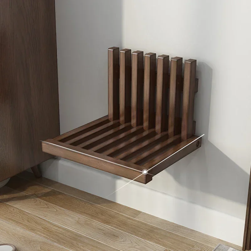 

Wall Hanging Bathroom And Shower Chair Ultra Thin Hidden Shoe Changing Stool Bathroom Furniture Folding Chair Porch Stools