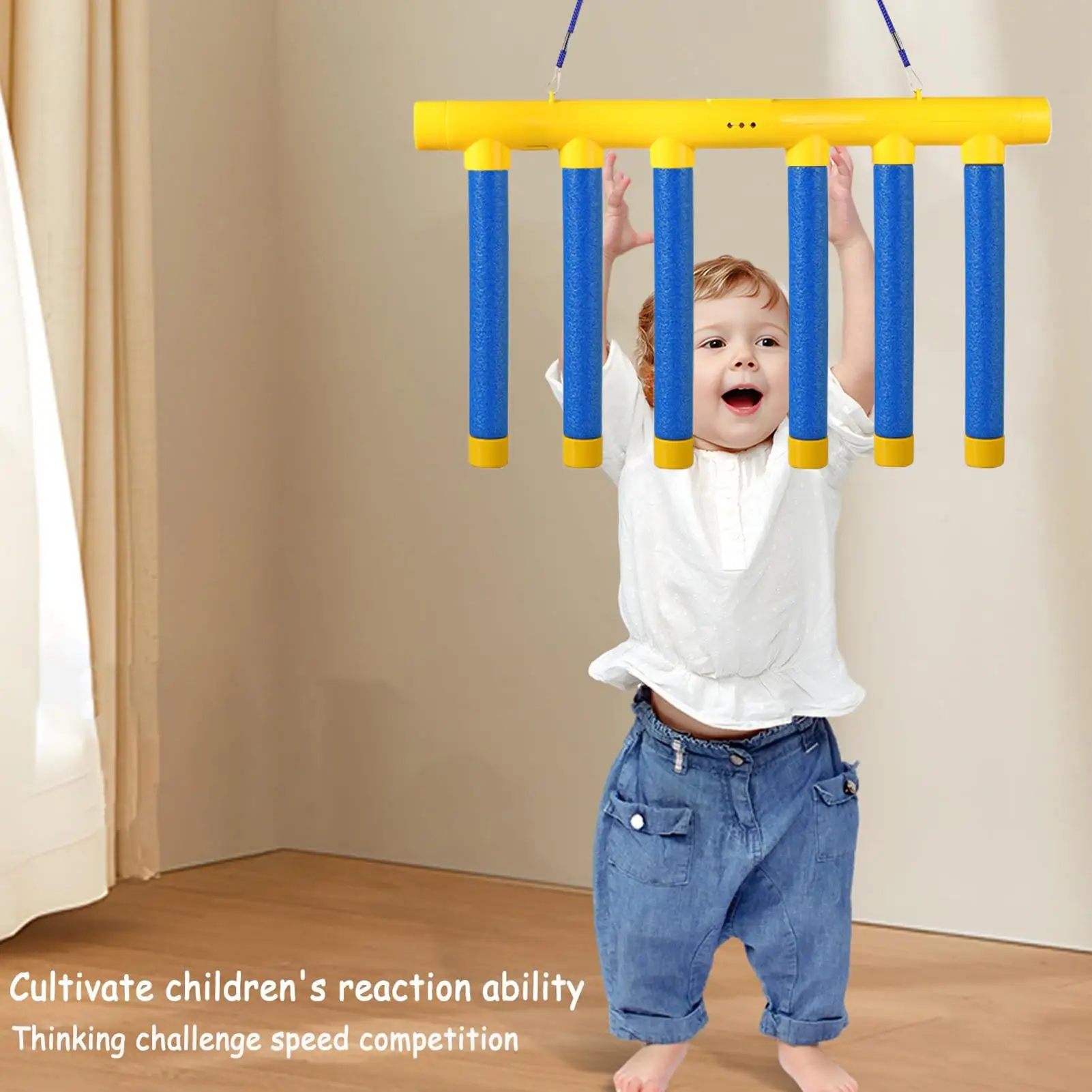 Palos que caen, juego de captura, desafío reflejo, juego competitivo, velocidad de caída ajustable, palos de captura RC, reacción de prueba de juego