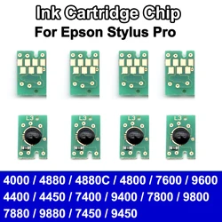 Ink Cartridge Resettable Chip For Epson 4000 4880 4880C 4800 7600 9600 4400 4450 7400 9400 7800 9800 7880 9880 7450 9450