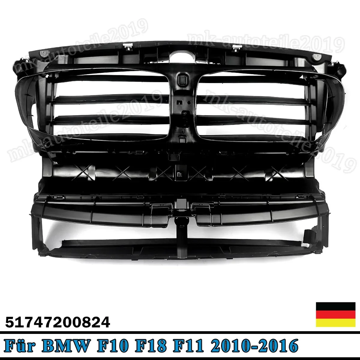 For BMW 5 Series F10 2011-2016 w/Motor Front Radiator Air Duct Panel 51747200824