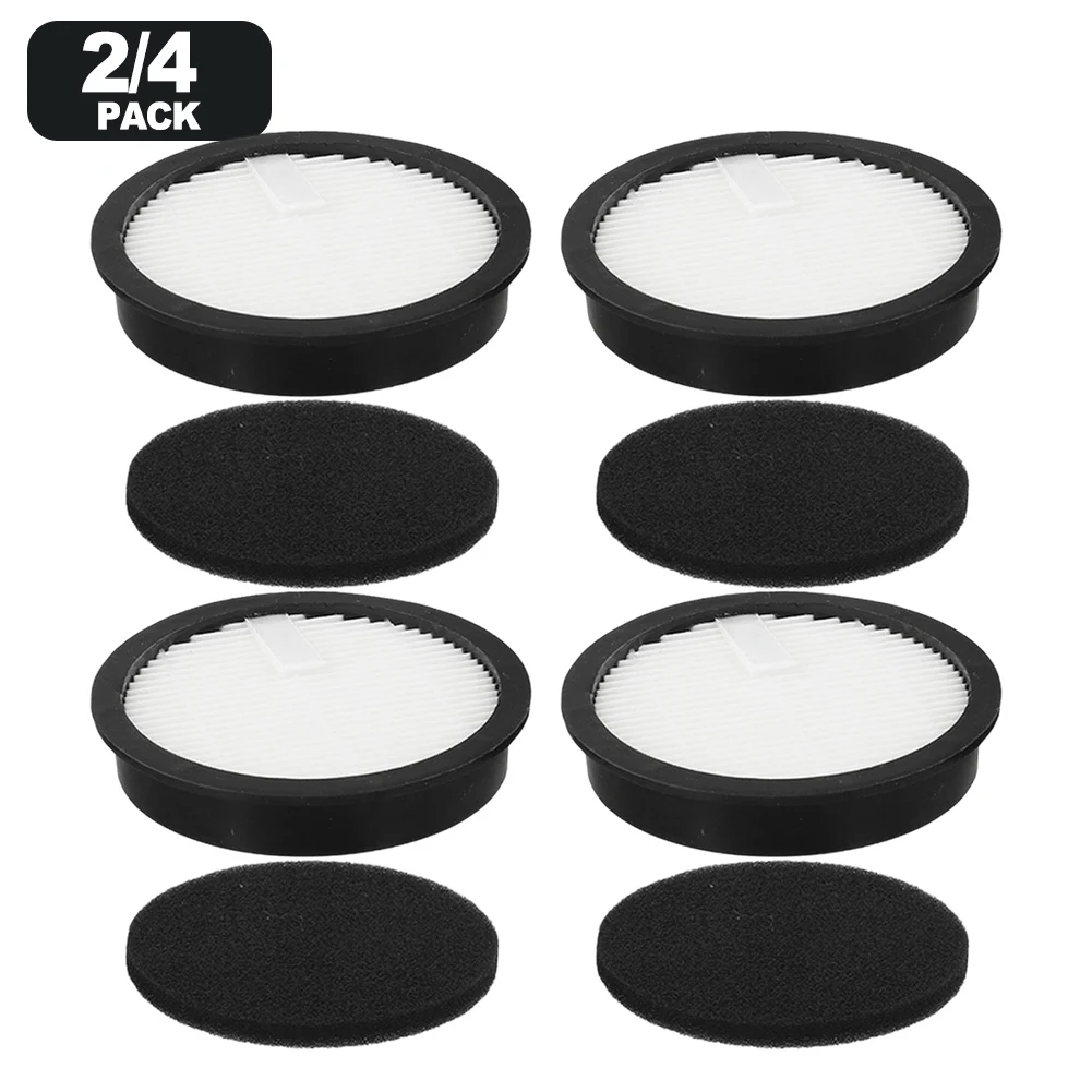 4/2 Set White Filter Kit Easy Installaltion Dust Container Filters For The Finest Dust For Honiture S13 Vacuum Cleaner Washable