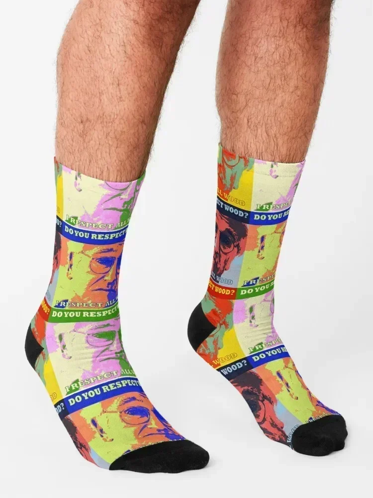 Respect All Wood Socks Rugby tennis floral Heating sock Socks Ladies Men's